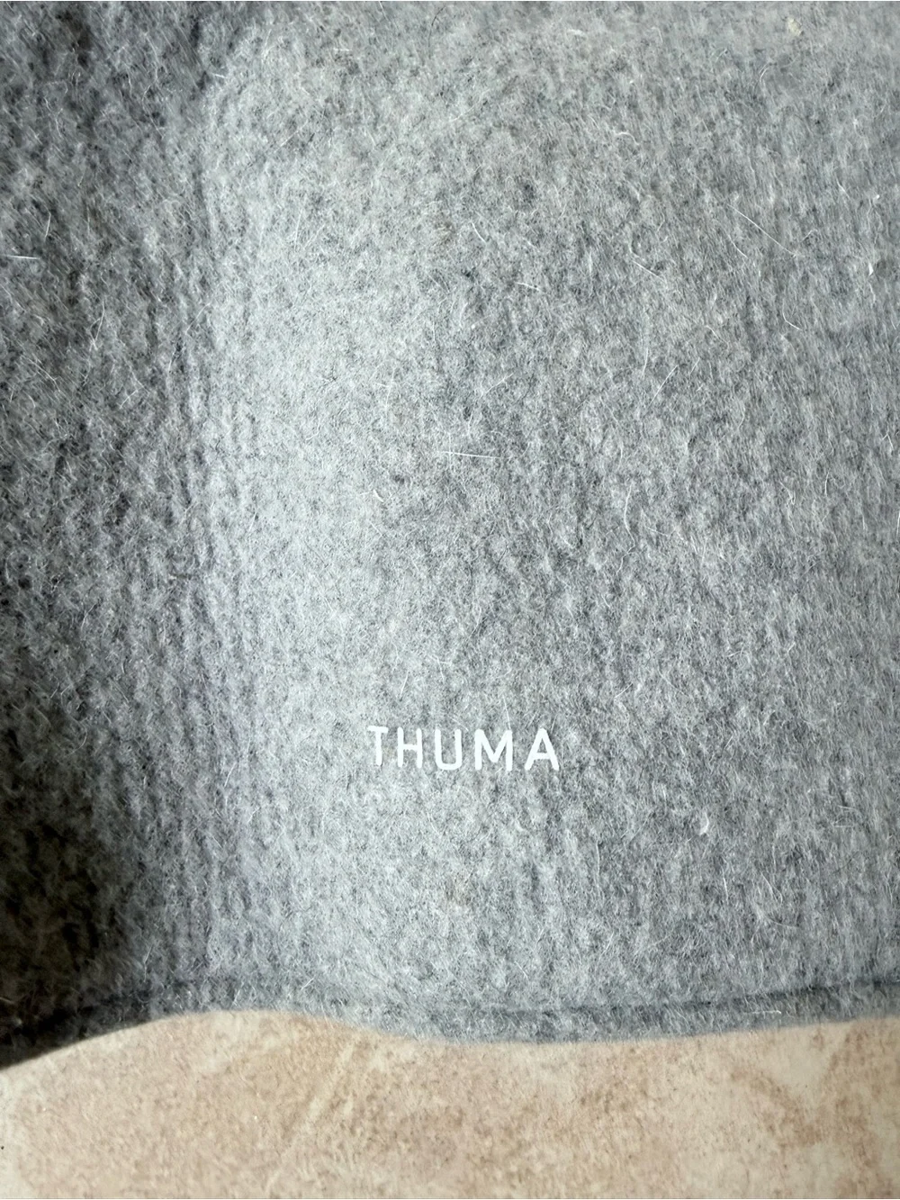 Thuma Gray Felt Hanging Storage Pocket/Sleeve